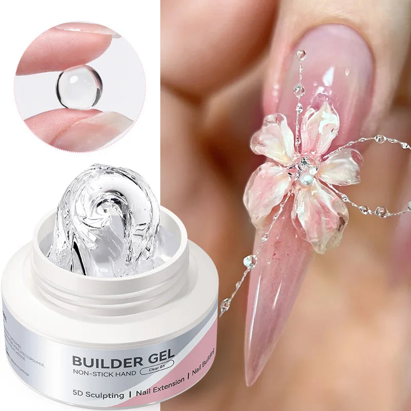 BORN PRETTY 60/30ml Hard Jelly Extension Nail Gel Polish French Nails Nude Pink White Clear Nail Supplies Gel for extension