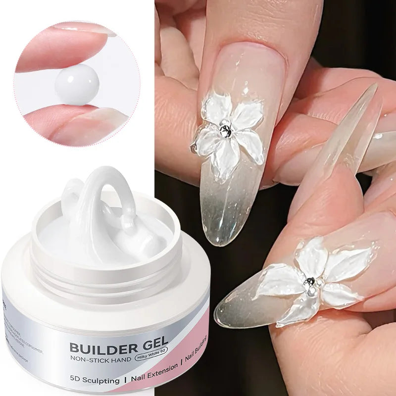 BORN PRETTY 60/30ml Hard Jelly Extension Nail Gel Polish French Nails Nude Pink White Clear Nail Supplies Gel for extension
