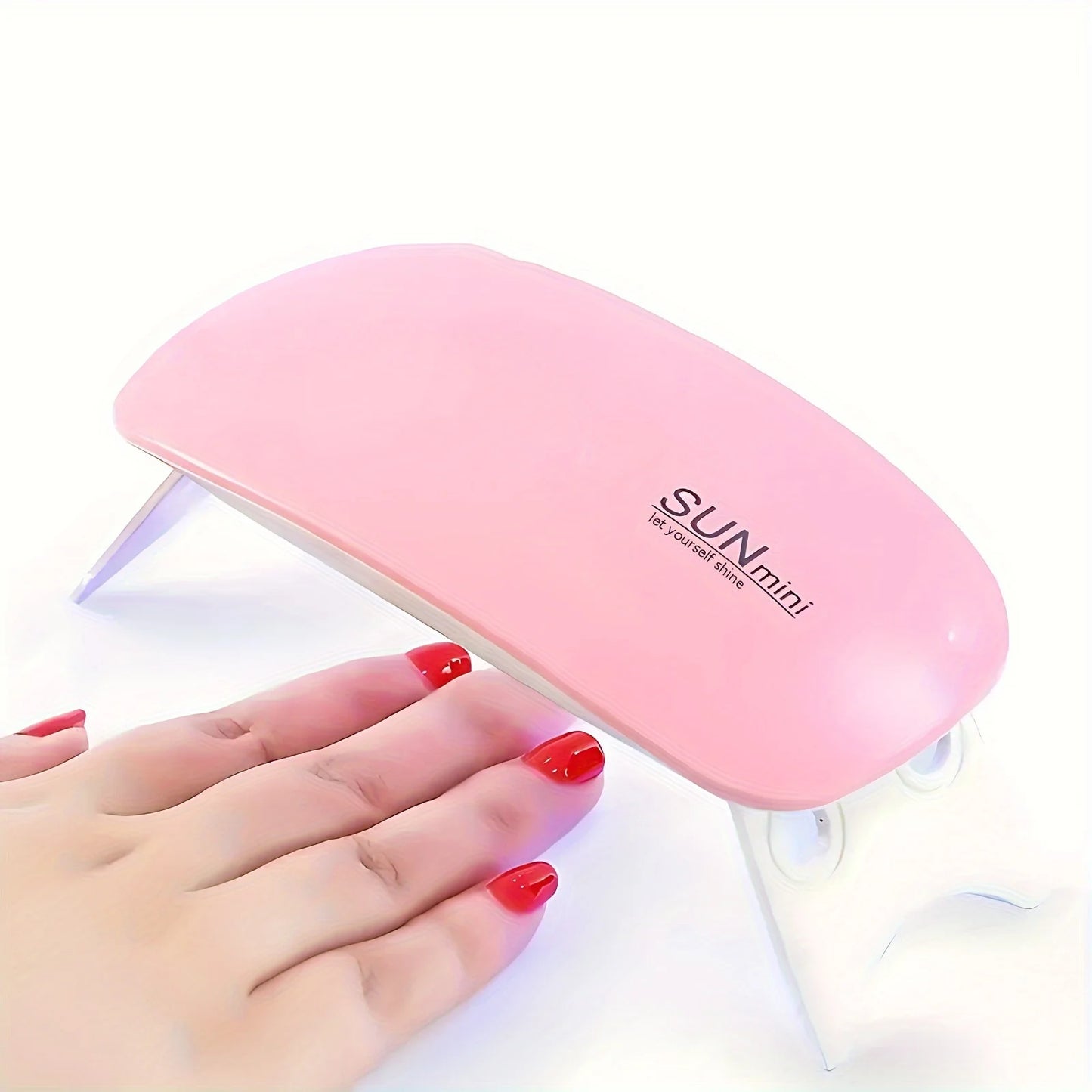 YIKOOLIN Mini Mouse Gel Nails 6W Polish Drying Lamp Portable 6 LED UV Manicure Lamp Home  USB Nail Phototherapy Machine