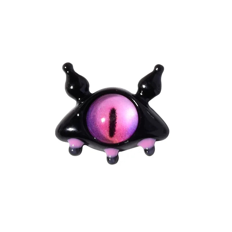 10PCS 3D Devil's Eye Pupil Nail Art Charms Alloy Kawaii Accessories Part For Manicure Decor Halloween Nails Decoration Supplies