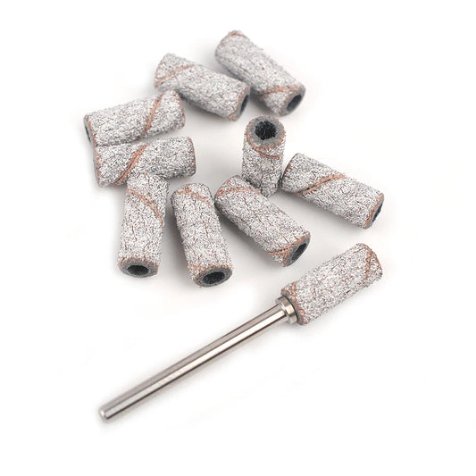 3mm Mini Stainless Steel Sanding Bands Mandrel 3/32" Shaft Nail Drill Bit Accessories Tool